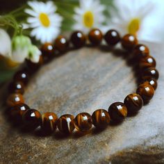 Natural Tiger's Eye Stone Bracelet Tiger Eye Gemstone Stretch Bracelet Handmade Size: Fits About 6 ~ 8 Inch Wrist, Elastic Brown Crystal Bracelet With Gemstone Beads, Brown Gemstone Beaded Bracelets, Brown Gemstone Beads Bracelet As Gift, Brown Gemstone Beads Stretch Bracelet, Spiritual Brown Crystal Bracelet With 8mm Beads, Brown Stretch Bracelet With 8mm Round Beads, Brown Round Beaded Crystal Bracelet As Gift, Adjustable Brown Crystal Bracelet With 8mm Beads, Brown Crystal Bracelet With Gemstone Beads For Healing