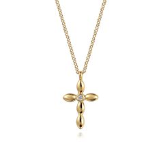 14K Yellow Gold Diamond Cross Necklace Gold Diamond Cross Necklace, Diamond Cross Necklace Gold, Diamond Cross Necklace, Contemporary Necklace, Necklace Shop, Contemporary Pendant, Diamond Cross, Necklace Online, Shop Necklaces