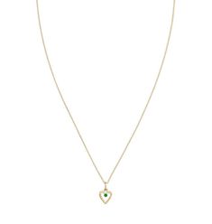 This beautiful emerald necklace is a solid 14k gold birthstone pendant made with real natural emerald. This gold necklace pendant comes in yellow gold, white gold, or rose gold. This emerald pendant is the perfect personalized jewelry gift. This birthstone necklace pendant can also be worn as a bracelet charm. Add this emerald charm to your jewelry collection now. Green 14k Gold Heart Jewelry, Green Heart-shaped 14k Gold Jewelry, Gold Emerald Heart Pendant Jewelry, 14k Gold Heart Pendant Charm Necklace With Birthstone, Heart Shaped Yellow Gold May Birthstone Jewelry, Yellow Gold Heart Jewelry For May Birthstone, Heart-shaped Yellow Gold Jewelry For May Birthstone, Emerald Heart Charm Jewelry, Heart-shaped Yellow Gold Emerald Jewelry