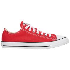 University Red Low-top Sneakers With Gum Sole, Classic Converse High-top Sneakers For Sports, Red Low-top Sneakers With Gum Sole, Classic University Red Sneakers With Rubber Sole, Converse Canvas Shoes For Sports, Red Basketball Shoes With Gum Sole For Sports, Classic Lace-up Sneakers In University Red, Casual High-top University Red Basketball Shoes, Sporty Red Basketball Shoes With Gum Sole