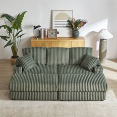 Product Features: Whether it's a family gathering, a nap or a happy time with friends and family, this corduroy sofa will be a highlight in your home. Corduroy Couch, Corduroy Sofa, Couch With Ottoman, Lounge Couch, Chaise Lounger, Sofa Sectional, Sectional Sofa Couch, Comfy Sofa, Living Room Furniture Sofas