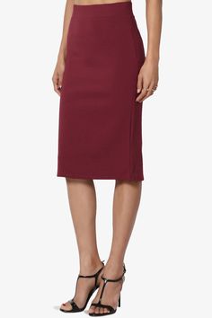 Office Ponte Stretch Knit Elastic High Waist Knee Pencil Midi Skirt – TheMogan Chic Midi Pencil Skirt For Date Night, Chic Pencil Skirt For Date Night, Midi Pencil Skirt For Date Night In Fall, Fall Midi Pencil Skirt For Date Night, Elegant Midi Pencil Skirt For Date Night, Elegant Midi-length Pencil Skirt For Date Night, Chic Midi Pencil Skirt With Lining, Knee-length Lined Pencil Skirt For Date Night, Chic Relaxed Pencil Skirt For Date Night