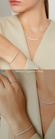 Introducing our stunning diamond necklace, a timeless symbol of elegance and luxury. Crafted with meticulous attention to detail, this exquisite piece features a dazzling array of diamonds expertly set in a captivating design, radiating sophistication and grace with every sparkle.For a customized touch to your preferred ring, connect with us at hello@bellezzaengagementrings.com. #diamondnecklace #diamondaesthetic #diamondnecklaceset #diamondpendantsets #goldnecklaceset #jewelry Luxury Dazzling Stone Necklaces, Luxury Diamond Custom Necklace For Women, Exquisite Luxury Diamond Necklace With Sparkling Stones, Luxury Moissanite Engagement Necklace, Elegant Luxury Custom Necklace For Wedding, Luxury Timeless Necklaces With Sparkling Stones, Luxury Timeless Diamond Engagement Necklace, Luxury Round Diamond Custom Necklace, Luxury Graceful Wedding Necklace