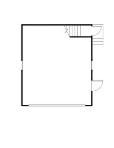 a floor plan for a house with stairs