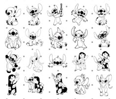 an image of cartoon animals with different poses and expressions on white background stock photo - budget cut outs