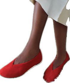 Casual Slip-on Flats With Red Sole, Red Slip-on Flats With Flat Heel, Elegant Red Ballet Flats With Flat Heel, Red Flat Slip-ons With Leather Sole, Red Low Heel Flats For Summer, Chic Red Ballet Flats With Leather Sole, Red Round Toe Slip-ons For Spring, Red Slip-ons With Rubber Sole, Red Slip-on Ballet Flats With Leather Sole