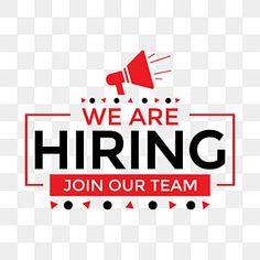 we are hiring join our team logo