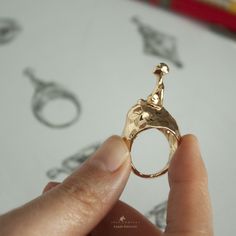 Hello everyone. I am jewelry designer, design is my life. If you would like to see more of my design, please come and visit my page.🌟 Hand Cast Yellow Gold Open Ring Jewelry, Heirloom Hand Cast Ring Jewelry, Heirloom Hand-cast Ring Jewelry, Heirloom Hand Cast Ring, Unique Hand Cast 14k Gold Rings, Gold Open Ring In Recycled Material, Gold Open Ring In Recycled Gold, Gold Open Ring With Recycled Gold, Gold-tone Brass Rings For Gifts