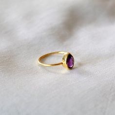 D E T A I L S - Material: 925 Sterling silverStone: Natural Amethyst RingThe fit: True to US ring size Finish: Smooth and Gold Plated to a high shineS H I P P I N G & P R O D U C T I O N - My current production time is 2-6 business days, which means after those days are up, your order ships! I make everything custom to order, by hand, but I promise you it's worth the wait!R U S H - M Y - O R D E R -If you're in a rush to get your pretty new pieces, please send me a message and I'll let you k Dainty Teardrop Gemstone Rings, Minimalist Amethyst Gemstone Ring, Minimalist Amethyst Promise Ring, Dainty Amethyst Stackable Rings, Teardrop Gemstone Promise Ring, Minimalist Amethyst Gemstone Ring For Gift, Minimalist Amethyst Gemstone Ring Gift, Purple Teardrop Gemstone Rings, Minimalist Amethyst Ring Gift