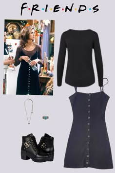 Friends Rachel Outfits Dresses, 90s Fashion Friends Rachel Green, Friends Party Outfit Ideas, Rachel Season 1 Outfits, 13 Going On 30 Inspired Outfits, Rachel Green Dress Outfits, F R I E N D S Outfits, 90s Formal Outfits