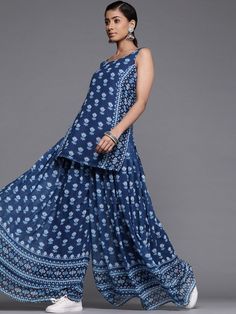 Buy Blue Georgette Printed Palazzo Suit - Inddus.com. Ganga Suits Cotton, Bohemian Sleeveless Set For Eid, Blue Palazzo Set With Printed Motifs And Straight Kurta, Bohemian Georgette Palazzo Set For Navratri, Blue Straight Kurta Palazzo Set For Festivals, Blue Palazzo Set With Sheer Dupatta For Eid, Eid Blue Maxi Length Palazzo Set, Blue Palazzo Set For Festivals, Bohemian Blue Palazzo Set For Festivals