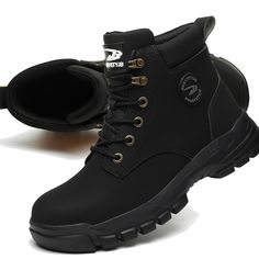 PRICES MAY VARY. 【ANTI-SMASHING Steel Toe Boots】-The steel toe cap can fully protect your feet. Meet European standards. Impact resistance >200J, static pressure resistance >15KN. Against falling objects & Sharp objects at your feet. 【PUNCTURE-PROOF Midsole & Memory Foam Insoles】-Comfortable insoles with arch support for all-day comfort. Kevlar midsoles protect against sharp objects underfoot. 【ANTI-SLIP & WEAR-RESISTANT Work Shoes】-They are durable, non-slip.Scientific design of sole patt Safety Shoes For Women, Safety Boots Women, Sole Pattern, Scientific Design, Women Safety, Winter Safety, Falling Objects, Steel Toe Shoes, Mountaineering Boots