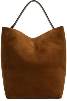 Toteme Belted suede tote bag - Tote Bags - Free Shipping - BeyondStyle Chic Suede Bucket Bag With Removable Pouch, Chic Suede Hobo Bag With Leather Handles, Modern Suede Hobo Bag With Double Handle, Chic Suede Hobo Bag, Modern Suede Bag For Daily Use, Modern Double Handle Suede Hobo Bag, Chic Suede Hobo Bag With Removable Pouch, Chic Rectangular Suede Bucket Bag, Elegant Suede Bucket Bag Tote