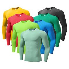 Season:Spring   Fall; Function:Soft,Sweat wicking,High Elasticity,Breathable,Quick dry; Fabric:Polyester; Sleeve Length:Long Sleeve; Gender:Men's; Style:Sport,Fashion,Basic; Elasticity:Micro-elastic; Tops Type:Fitness Shirt,Compression Shirt,Men Tops,Gym Shirt,Zip Polo; Occasion:Casual Daily,Going out,Vacation,Sports  Outdoor; Top Length:Regular; Fit Type:Regular Fit; Pattern:Plain; Neckline:Crew Neck; Front page:FF; Listing Date:12/05/2023; Bust:; Length [Top]:; Shoulder Width:; Sleeve Length: Gym Shirts Mens, Compression Shirt Men, Fitness Shirt, Basic Fashion, Polo Men, Zip Polo, Mens Workout Shirts, Outdoor Vacation, Gym Shirt