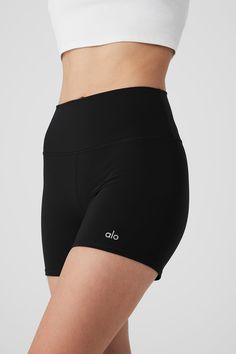 Fuel your practice with the essential Vapor High-Waist Short in our signature, buttery performance knit. A fave for hot yoga, this ultra-breathable & luxe short is perfect on or off the mat — pair it with a printed Vapor bra for a complete look. Engineered to lift, sculpt, contour & smooth Ultralight, second-skin feel Designed & uniquely fit to flatter every size Wear-tested by our in-house team for the perfect fit Characters Outfits, Back Women, Hot Yoga, Yoga Shorts, Short Leggings, Alo Yoga, Fit N Flare Dress, Shorts Athletic, Character Outfits