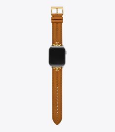 Kira Band for Apple Watch®, Luggage Leather: Women's Designer Strap Watches | Tory Burch Designer Accessories Fashion, Apple Watch Bands Women, Womens Designer Watches, Kira Chevron, Apple Band, Gift Wishlist, Watch Women's, Wardrobe Accessories, Designer Watches