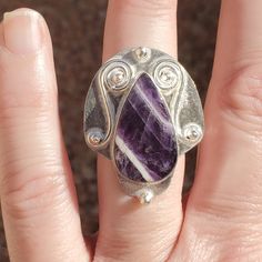 Brand New Handmade Amethyst Lace Silver Ring. Size 7 1/2 925 Stamped New To Poshmark? Use Referral Code Kimberlyn222 To Receive $10. Ring Color, 925 Silver Ring, Ring Size 7, 925 Silver Rings, Color Purple, Silver Ring, 925 Silver, Handmade Jewelry, Amethyst