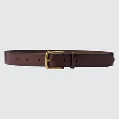 Vintage Belt Vintage Belt, Vintage Belts, Genuine Leather Belt, Styling Ideas, Casual Look, Uniqlo, Leather Belt, Casual Looks, Dark Brown