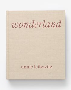 a book with the title wonderland written in red ink on it's front cover