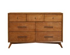 IDEAZ 1578APB Brown Mid Century 7 Drawer Dresser Brown 1578APB Midcentury Dresser, Mid Century Dresser, Mid Century Modern Wood, Mid Century Modern Bedroom, 7 Drawer Dresser, Wood Joinery, Wood Dresser, Modern Dresser, Double Dresser