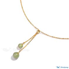 OrcaJump - Sophisticated Hetian Jade Pendant Necklace Elegant Jade Necklace With Adjustable Chain, Elegant Adjustable Jade Necklace, Jade Pendant Necklace, Hetian Jade, Jade Pendant, Jade, Pendant Necklace, Pendant