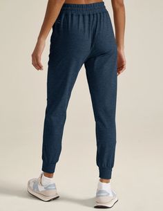 Spacedye Commuter Midi Jogger | Beyond Yoga 4-way Stretch Sportswear Joggers With Side Pockets, 4-way Stretch Joggers With Pockets For Loungewear, Joggers With Pockets For Loungewear, Athleisure Sweatpants With Elastic Waistband For Workout, Sporty Tapered Leg Sweatpants With Comfort Stretch, Versatile Joggers With Pockets For Gym, Versatile Stretch Joggers With Side Pockets, Athleisure Go-dry Yoga Pants For Jogging, Solid Moisture-wicking Joggers For Workout