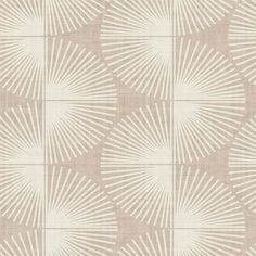 a beige and white wallpaper with an abstract design