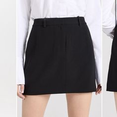 Theory Mini Trouser Skirt In Admiral Crepe Black Size: 2 Waist: 28” Length: 14 1/4” * Fabric: Mid-Weight, Non-Stretch Suiting * Hook-And-Eye Closures At Waist, Zip Fly * Slant Front And Welt Back Pockets * Shell: 70% Triacetate/30% Polyester * Lining: 100% Polyester * Dry Clean Trouser Skirt, Mini Skirt Style, Lime Green Shorts, Seersucker Pants, Nike Tennis Dress, Cashmere Color, White Denim Jeans, Black Tweed, Tennis Dress