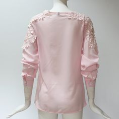 Gender:Women Sleeve Style:Regular Sleeve Length(cm):Full Material:Polyester Model Number:7254 Decoration:Lace Collar:V-Neck Clothing Length:Regular Pattern Type:Solid Fabric Type:Broadcloth Style:Casual Color:Pink, White, Royal Blue, Wine Red, Black Size:S, M, L, XL, XXL, 3XL, 4XL, 5XL Feaure:Womens tops and blouses Occasion:Casual/Fashion/Office/Sexy/High Street Style:Sexy loose casual women tops Season:Summer women tops chiffon shirt Feminine Spring Blouse With Stretch, Feminine Stretch Blouse For Spring, Feminine Long Sleeve Stretch Blouse, Feminine Stretch Long Sleeve Blouse, Spring Chiffon Blouse With Stretch, Chiffon Long Sleeve Blouse For Brunch, Spring Stretch Chiffon Top, Spring Chiffon Long Sleeve Blouse, Pink Long Sleeve Chiffon Top