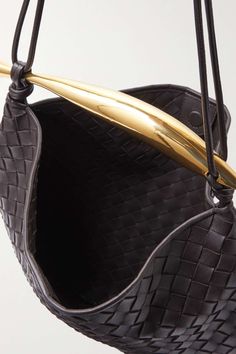 BOTTEGA VENETA Sardine intrecciato leather shoulder bag | NET-A-PORTER Formal Woven Leather Bucket Bag, Luxury Woven Calf Leather Bag, Luxury Woven Leather Everyday Bucket Bag, Luxury Leather Woven Bucket Bag, Luxury Woven Leather Bucket Bag For Everyday Use, Designer Woven Calf Leather Bags, Luxury Formal Bucket Bag With Handles, Luxury Woven Leather Bag For Evening, Luxury Shoulder Bag With Woven Leather For Shopping