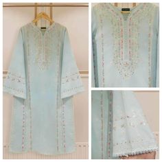 "Pure jacquard lawn embroidered shirts  shirt length: \"44\"" Embroidered Shirts, Oct 31, Embroidered Shirt, Dress Clothes For Women, Lawn, Dress Outfits, Pure Products, Womens Dresses, Clothes For Women