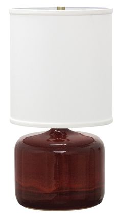 House of Troy Scatchard 19.5 Stoneware Table Lamp Copper Red GS120-CR Twitter Chat, Red Lamp, Red Glaze, High Point Market, Red Ceramic, Contemporary Bedroom Decor, Copper Red, Town House, Cute House