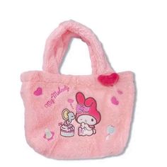 Anime Rooms, Pink Handbag, Pink Fur, Kitty Plush, Pink Handbags, Anime Room, Hello Kitty Plush, Please Come Back, Handbag Purse