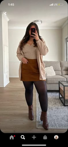 Plus Size Winter Outfits, Plus Size Baddie Outfits, Plus Size Fall Outfit, Plus Size Fall Fashion, Looks Country, Plus Size Fall, Elegante Casual, Mode Inspo, Curvy Outfits