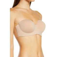 Nordstrom Voluptuous Backless Strapless Bra Adhesive Nude Beige New Lingerie D New With Tags * Color: Nude * Size: D * Backless Strapless Backless Bra, Green Bras, Comfy Bra, Backless Bra, Fashion Forms, Nude Bra, Black Lace Bralette, Bralette Crop Top, Adhesive Bra