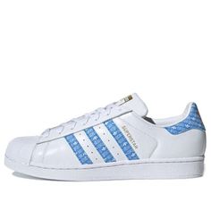 adidas Superstar 'Real Blue Logo Print' EG2916 (SNKR/Skate/Casual/Unisex/Low Top/Classic) Blue Logo, Logo Print, Low Top, Adidas, ? Logo, Blue