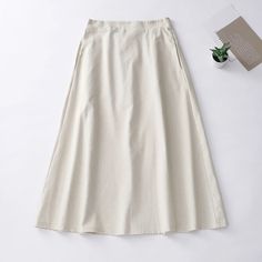 Elegant Long Skirt with Asymmetrical Bottom High Waist Long Skirt, Long Skirts For Women, Skirt For Women, Skirt Type, Types Of Skirts, A Line Skirt, Long Skirt, A Line Skirts, Stretch Fabric