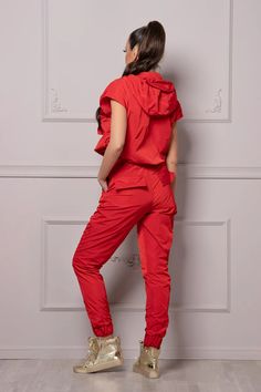 NEW Athleisure Set in Red Hooded Joggers Outfit 2 Piece - Etsy Bulgaria Casual Red Tracksuit For Loungewear, Red Tracksuit For Loungewear, Red Sportswear Tracksuit For Loungewear, Red Stretch Joggers Athleisure Style, Red Stretch Joggers For Athleisure, Red Hooded Casual Activewear, Casual Red Tracksuit For Streetwear, Red Hooded Activewear For Gym, Casual Red Hooded Activewear