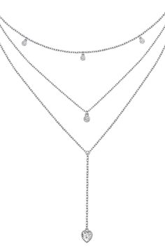 PRICES MAY VARY. ♥ DESIGN ♥ Our stylish 3 layered long chain necklaces can add an instant touch of luxe to your layers this season.This heart pendant accented with 4 circle layered necklace will sure eleavate your layering style to the next level. ♥ 925 STERLING SILVER ♥ Plated in gleaming 925 sterling silver and free of nickel, lead, and cadmium.This stunning Y Lariat 925 sterling silver layered necklace is the perfect dainty piece you need.No more wasting your precious time with finding neckla Layered Chains Silver, Silver Gem Necklace, Layer Necklaces Silver, Chandler Outfits, Shuffles Ideas, Silver Layered Necklaces, Stack Necklaces, Sterling Silver Layered Necklace, Silver Boho Necklace