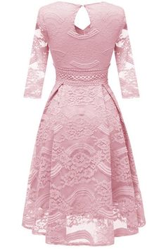 Lace A-line Homecoming Dress With Long Sleeves PRODUCT DETAILS SKU: 19J052001. Year: 2019. Shown Color: As in picture. Silhouette: A-line. Sleeve: 3/4 Sleeves. Back Style: Zipper Up. Fabric: Lace , Cotton. Neckline: V-neck. Hemline/Train: Tea Length, about 101-107 cm. Embellishment: No. Season: Spring, Summer, Fall, Winter Cut Out Prom Dresses, Cocktail Dress Yellow, Navy Prom Dresses, Formal Dresses With Sleeves, Prom Dresses Yellow, Custom Prom Dress, Snow Fashion, Burgundy Prom Dress, White Prom Dress