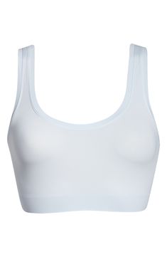 This seamless crop top cut from buttery-soft microfiber comfortably stays in place and is perfect for layering. Style Name:Hanro Touch Feeling Crop Top. Style Number: 517719. Seamless Sports Bra With Scoop Neck And Minimal Stretch, Seamless Scoop Neck Sports Bra With Minimal Stretch, Seamless Cropped Sports Bra With Minimal Stretch, Modern Stretch Sports Bra With Built-in Bra, Compressive Seamless Cropped Sports Bra, Soft Touch Sports Bra With Stretch, Compressive Seamless White Bra, Seamless Medium Support Sports Bra With Scoop Neck, Sports Bra With Soft Touch Stretch