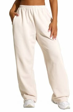 These high-rise elastic-waist sweatpants made from comfy cotton-blend fleece are ones you'll reach for each time lounge day comes around. 33" length (size Small) Elastic waist Side-seam pockets 80% cotton, 20% polyester Hand wash, line dry Imported Baggy Sporty Sweats For Loungewear, Oversized Comfortable Joggers For Leisure, Trendy Joggers For Lounging, Comfortable Oversized Joggers For Leisure, Baggy Sweats With Elastic Waistband For Loungewear, Oversized Joggers With Elastic Cuffs For Loungewear, Baggy Sweats With Elastic Waistband For Leisure, Oversized Joggers With Ribbed Cuffs For Loungewear, Oversized Comfortable Sweatpants With Elastic Waistband