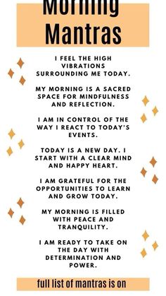 Morning Mantras, How To Believe, Motivation Positive, Morning Affirmations, Clear Mind