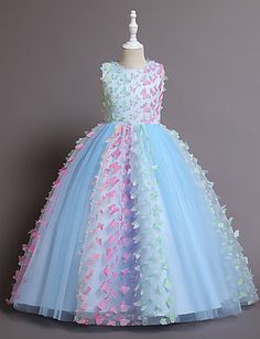 Junior Pageant Dresses, Toddler Princess Dress, Girls Birthday Party Dress, Dress Butterfly, Long Flower Girl Dresses, Toddler Flower Girls, Wedding Dresses For Kids, Girls Dresses Online, Toddler Flower Girl Dresses