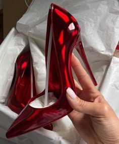 Red High Heels, Girly Shoes, Aesthetic Shoes