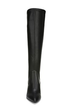 Streamlined, contemporary style defines a knee-high boot fashioned with a pointy toe and lofty block heel. Style Name:Franco Sarto Katherine Knee High Boot (Women) (Narrow Calf). Style Number: 6123130. Medium Width Leather Knee-high Boots, Leather Tall Heeled Boots For Work, Tall Leather Heeled Boots For Workwear, High Shaft Heeled Boots For Work, Workwear High Shaft Heeled Boots, Fitted Calf Leather Knee-high Boots With Block Heel, Calf Leather Knee-high Boots For Work, Medium Width, Chic Tall Leather Knee-high Boots, Wide Calf High Shaft Heeled Boots For Work