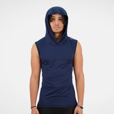 The hooded compression shirt is versatile and suitable for a wide range of sports and fitness activities. Whether you are looking for the ideal choice for bodybuilding, running or even yoga, this lightweight hoodie will be the perfect match. The sleeveless design ensures that you have complete freedom of arm movement, ensuring that this is the perfect option for a game of basketball. Take to the courts in style or head out for a run with a sleeveless compression hoodie that will provide the conf Sleeveless Compression Shirt, Compression Shirt, Fitness Activities, Lightweight Hoodie, Perfect Match, Bodybuilding, Basketball, Yoga, Running