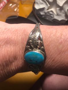 SALE WAS $175!!!This Yazzie Signed Navajo cuff is  extremely detailed measures 2 1/2 inches adjustable totaling 12 gSTUNNING STERLING SILVER BRACELET!!!FREE SHIPPING TO USA Turquoise Statement Ring, Sterling Silver Bracelets, Sterling Silver Chains, Body Jewelry, Turquoise Ring, Turquoise Bracelet, Silver Chain, Cuff Bracelets, Statement Rings