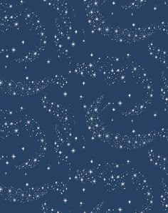 a blue background with white stars in the night sky, all against a dark blue background