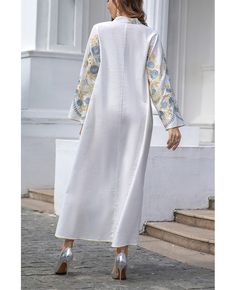 Get 10% off now! Buy embroidered flowers muslim long sleeve party dress for women at cheap price online. Free stable shipping and pro custom service since 2009. Embroidered Long Sleeve Maxi Dress For Spring, Embroidered Long Sleeve Maxi Dress, Embroidered Long Sleeve Maxi Dress For Eid, Eid Abaya With Floral Embroidery And Long Sleeves, Long Embroidered Dress With Floral Embroidery For Eid, Long Floral Embroidered Dress For Eid, Modest Embroidered Maxi Dress For Eid, Long Sleeve Floral Embroidered Dress For Eid, Long Sleeve Embroidered Dress For Eid